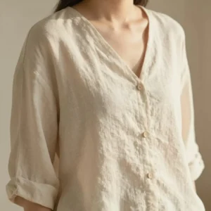 Blouse lin naturel