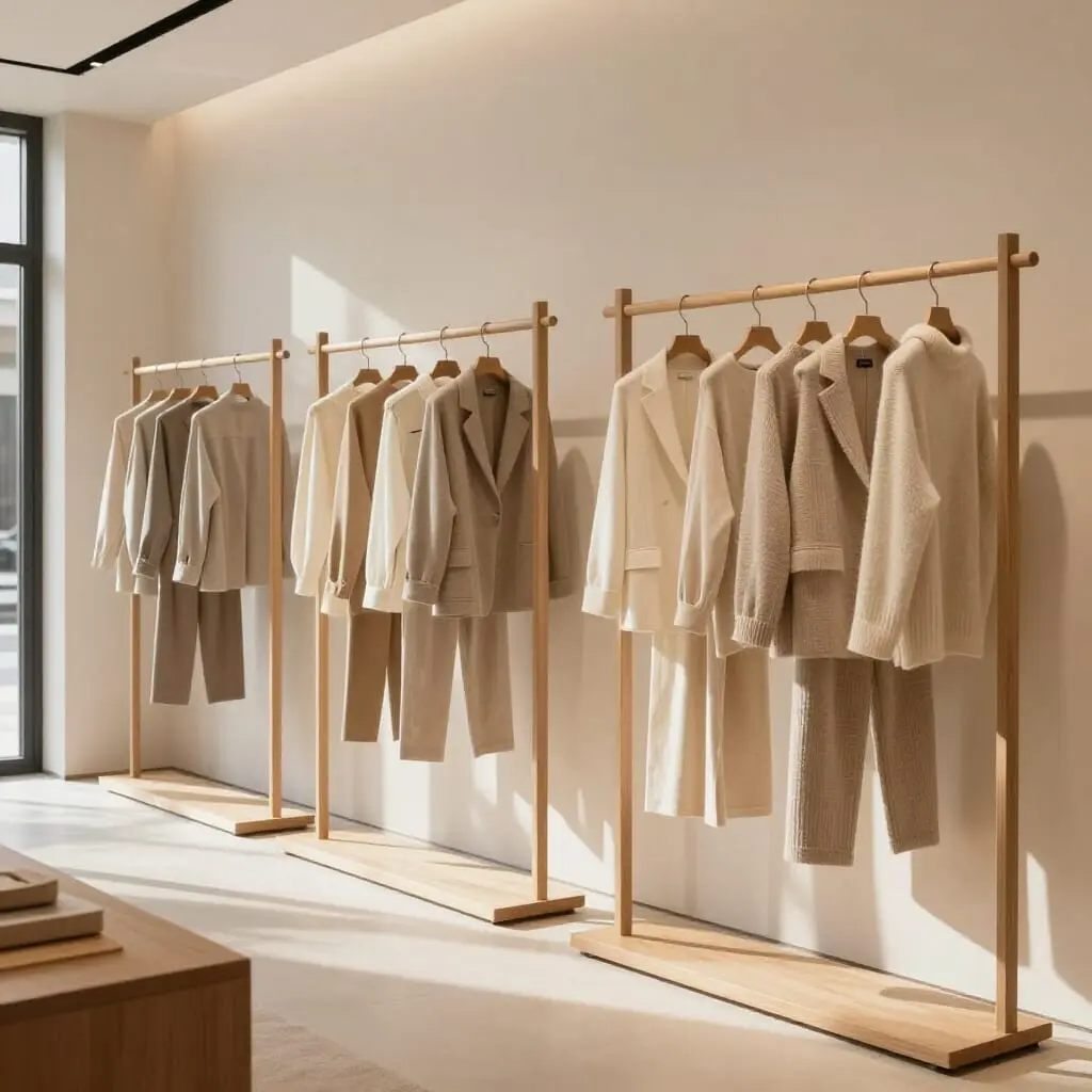 Boutique de vêtements artisanaux élégants et minimalistes