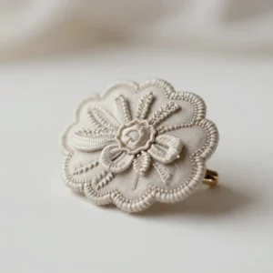 Broche textile