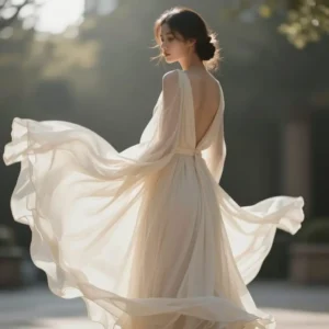 Robe fluide dos nu