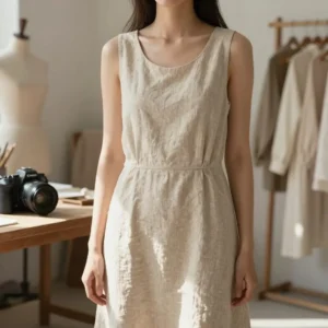 Robe lin naturel